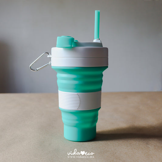 Vaso plegable reutilizable tipo Starbucks 550ml